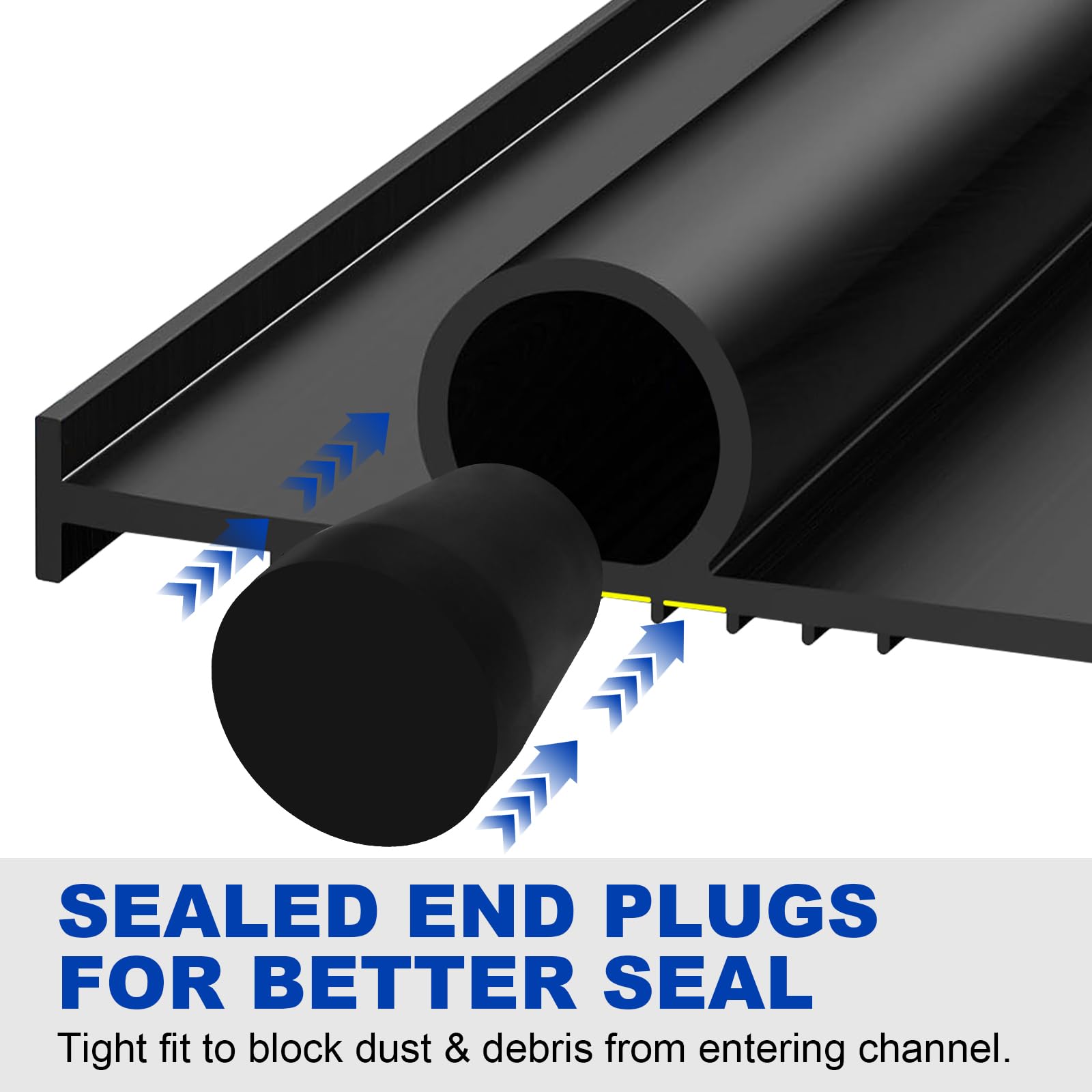 DGSL U and O seals with two end plugs for a tight fit.