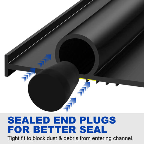 DGSL U and O seals with two end plugs for a tight fit.