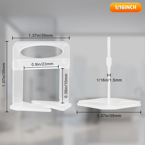DGSL wall and floor installation clips enable quick setup with lippage-free results