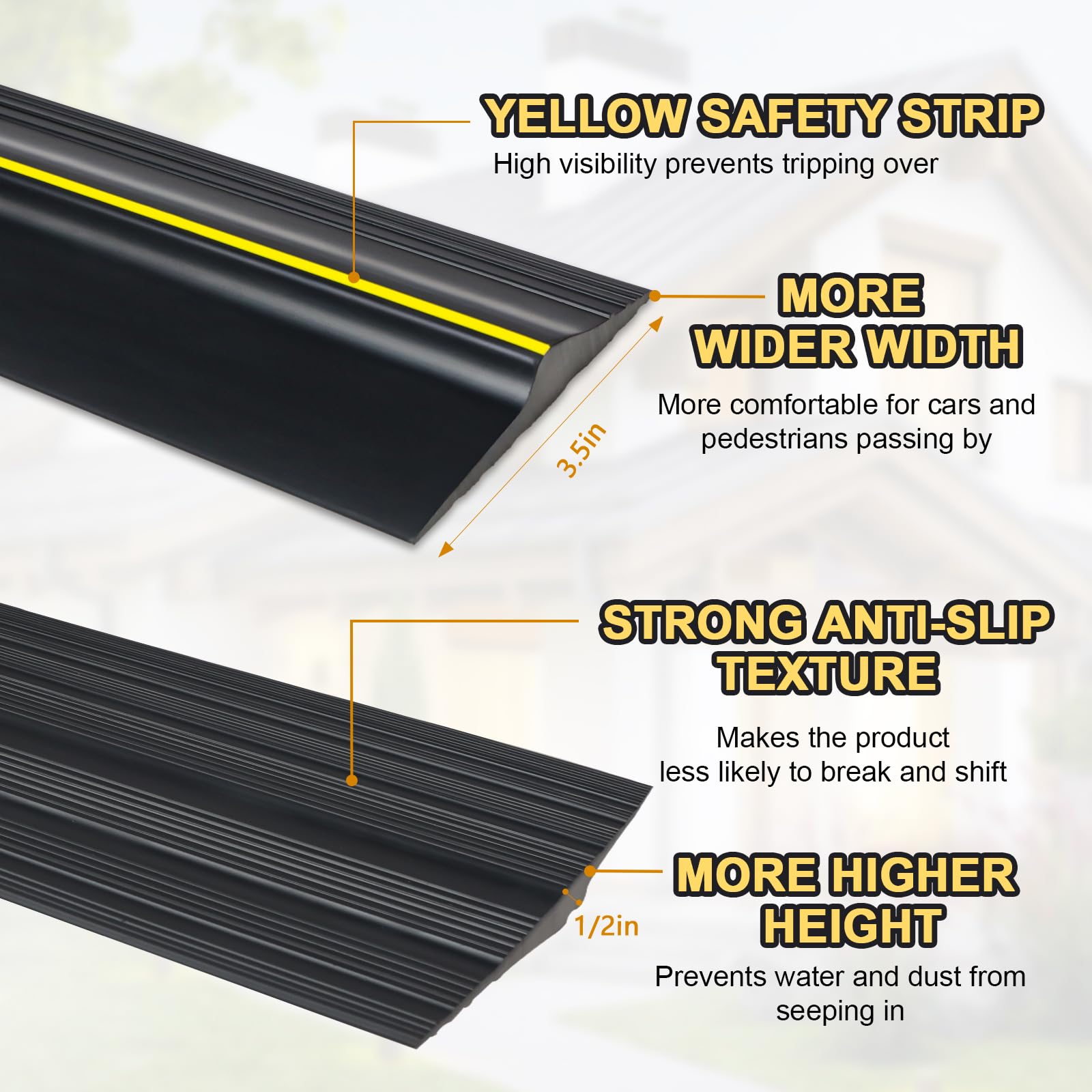 DGSL weather stripping kit adhesive enables a watertight seal at the door.