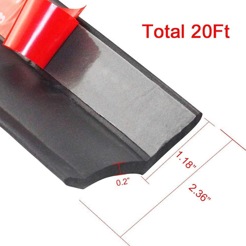 DGSL weatherproof door seal application shows snug fit beneath the door to reduce drafts