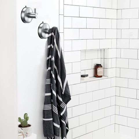 DGYB stainless steel bathroom hook supports towels up to 15 lb.