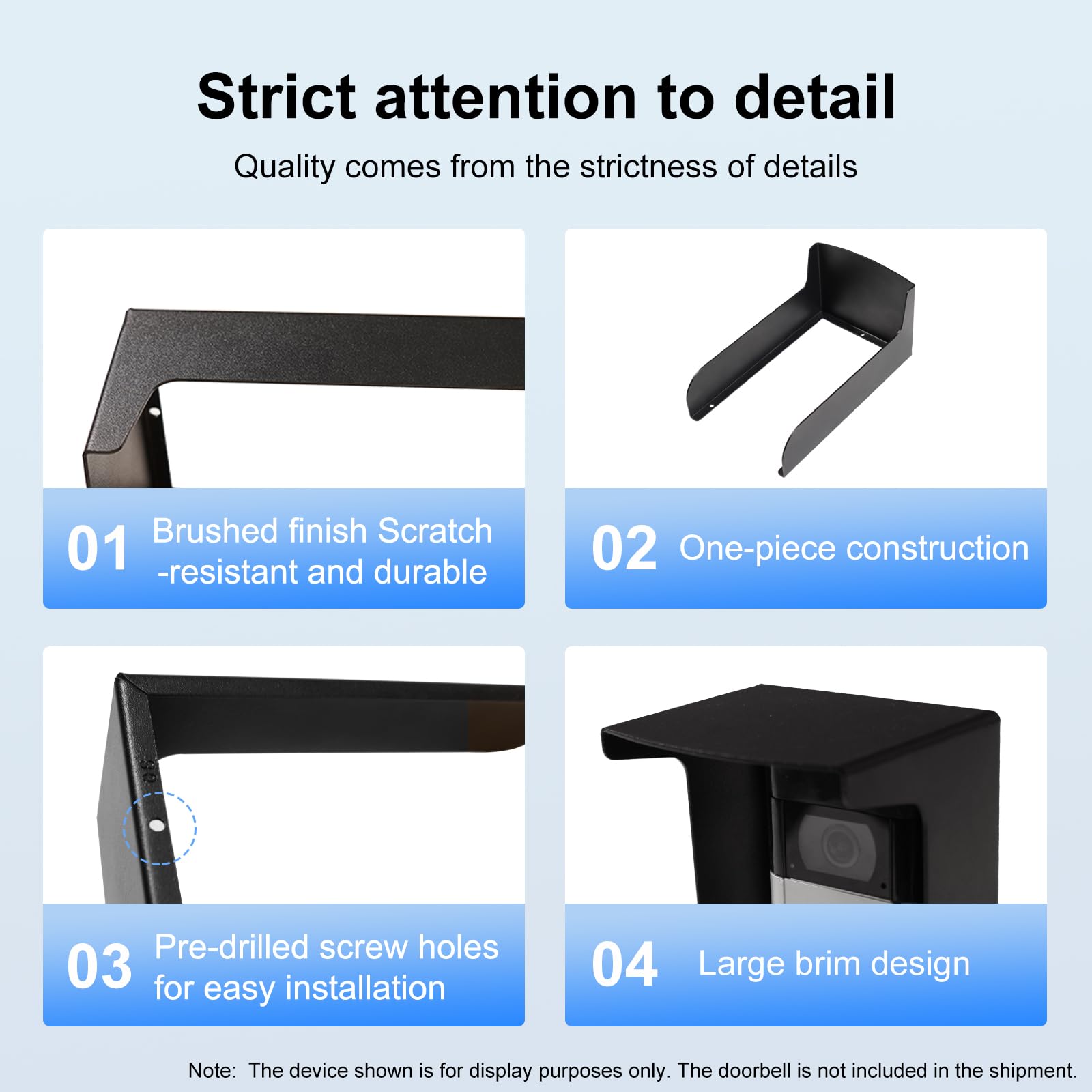 dgyezhao durable metal construction for long-lasting doorbell protection