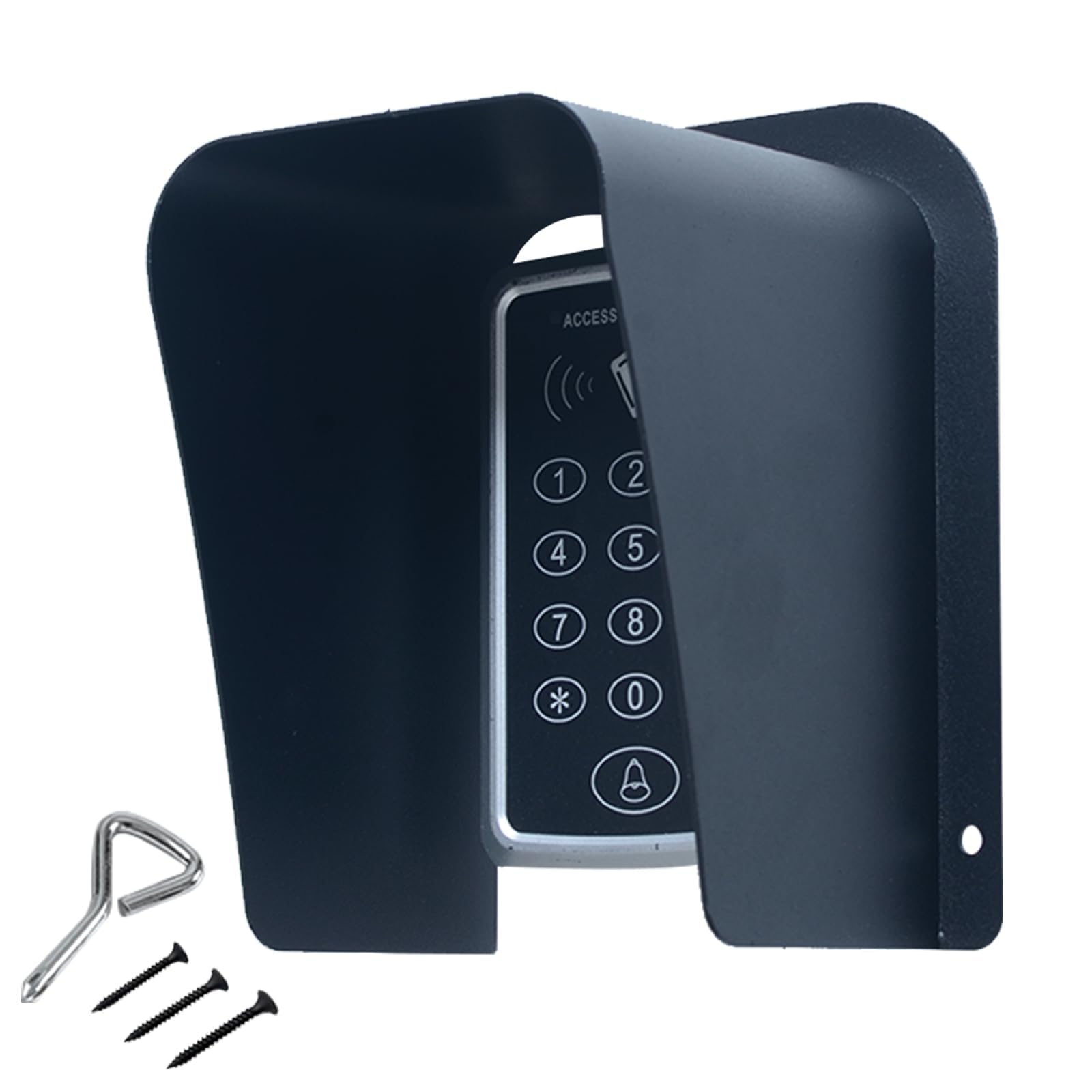 dgyezhao doorbell rain cover front view showing weatherproof protection for video doorbells