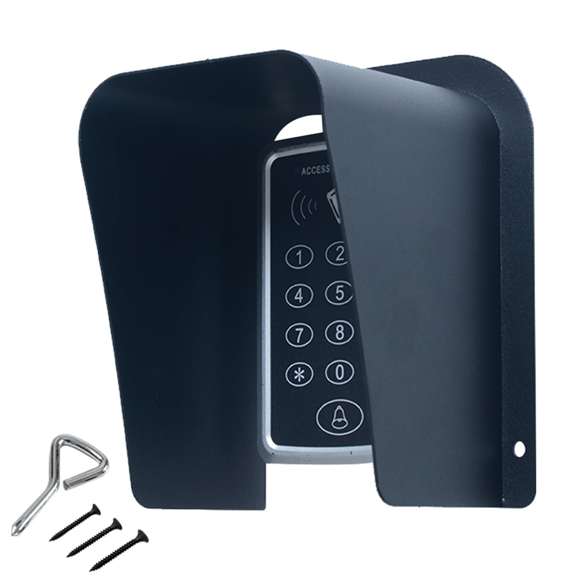 dgyezhao doorbell rain cover front view showing weatherproof protection for video doorbells