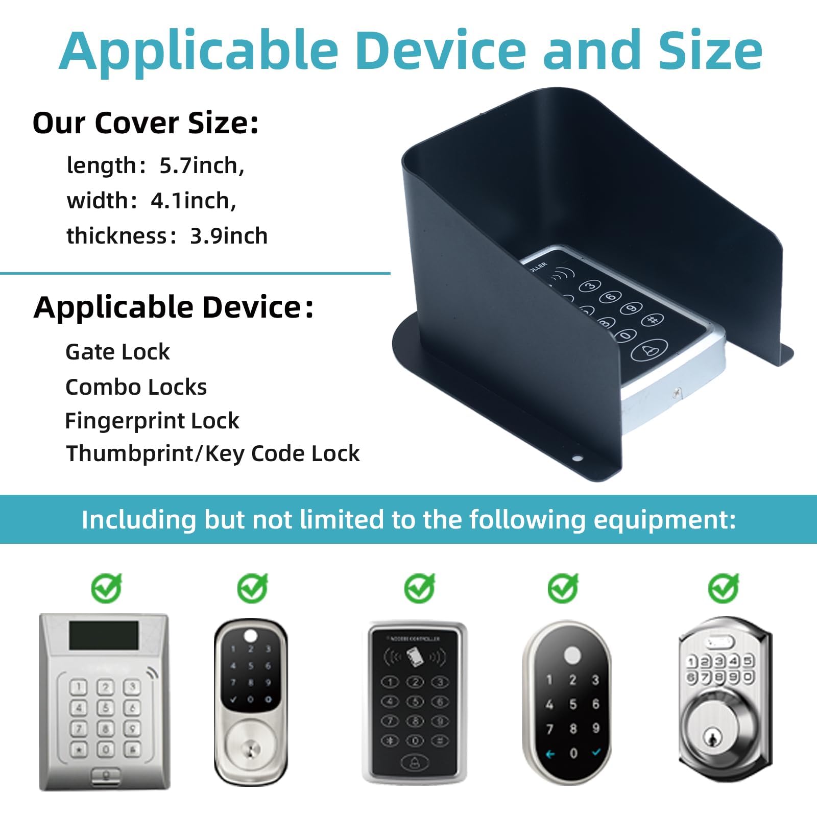 dgyezhao doorbell rain cover window area for easy access and visibility
