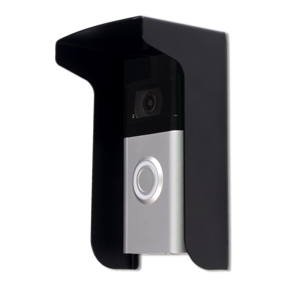dgyezhao outdoor black doorbell cover glare shade for clearer footage