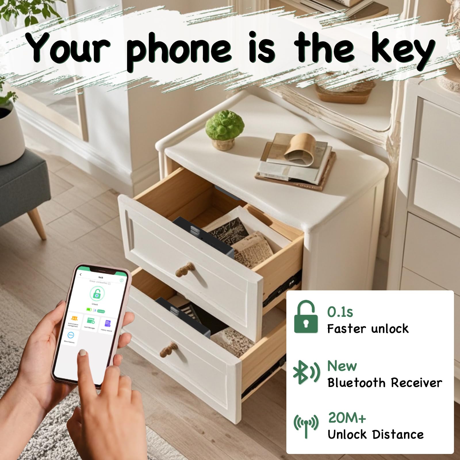 Dhiedas liquor cabinet protection with quick access options.