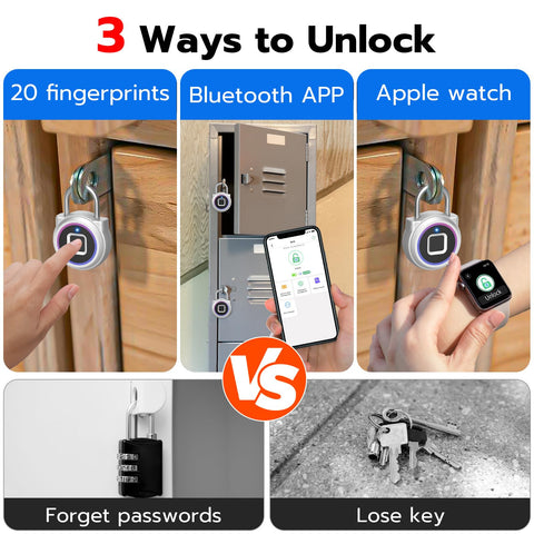 Dhiedas smart lock with Bluetooth app enables remote unlock history.