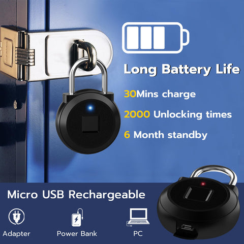 Dhiedas smart padlock battery section with long standby.