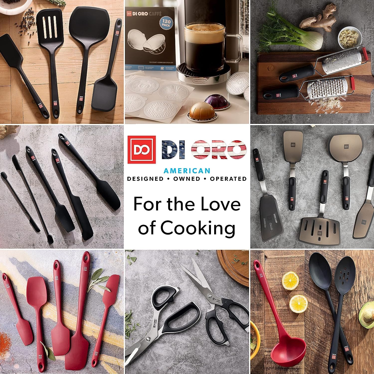 DI ORO Heavy Duty Kitchen Shears premium stainless steel for lasting reliability.
