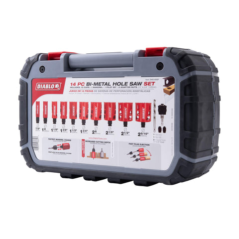 Diablo adaptor nuts ensure secure mandrel connections during use.