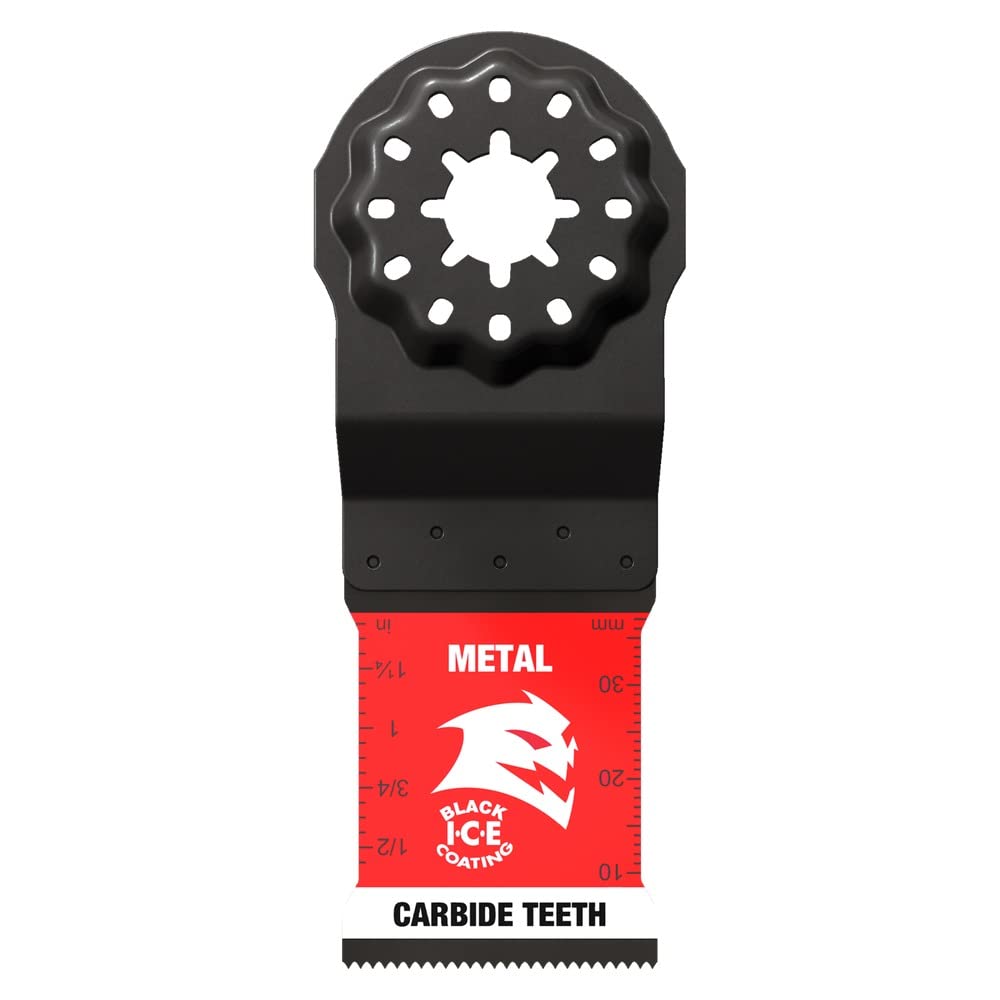Diablo Amped Steel Demon Starlock blade in action delivering fast metal cuts.