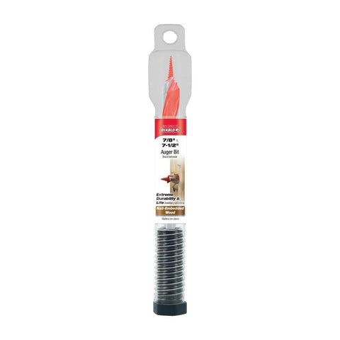 Diablo auger bit deep flutes evacuating chips for efficient drilling