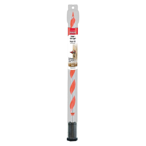 Diablo auger bit with deep flutes for efficient chip evacuation.