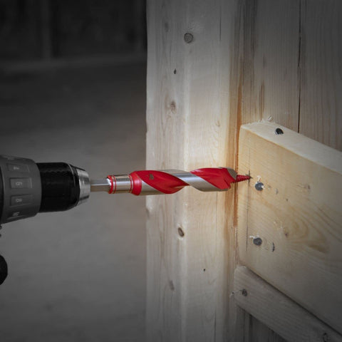 Diablo auger bit quick-change hex shank for stable cordless use.