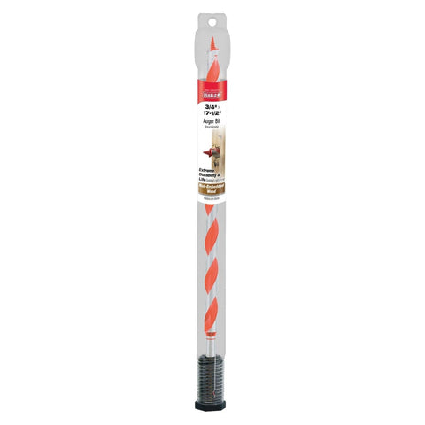 Diablo auger bit with 7/16-inch hex shank enables stable, fast bit swaps.