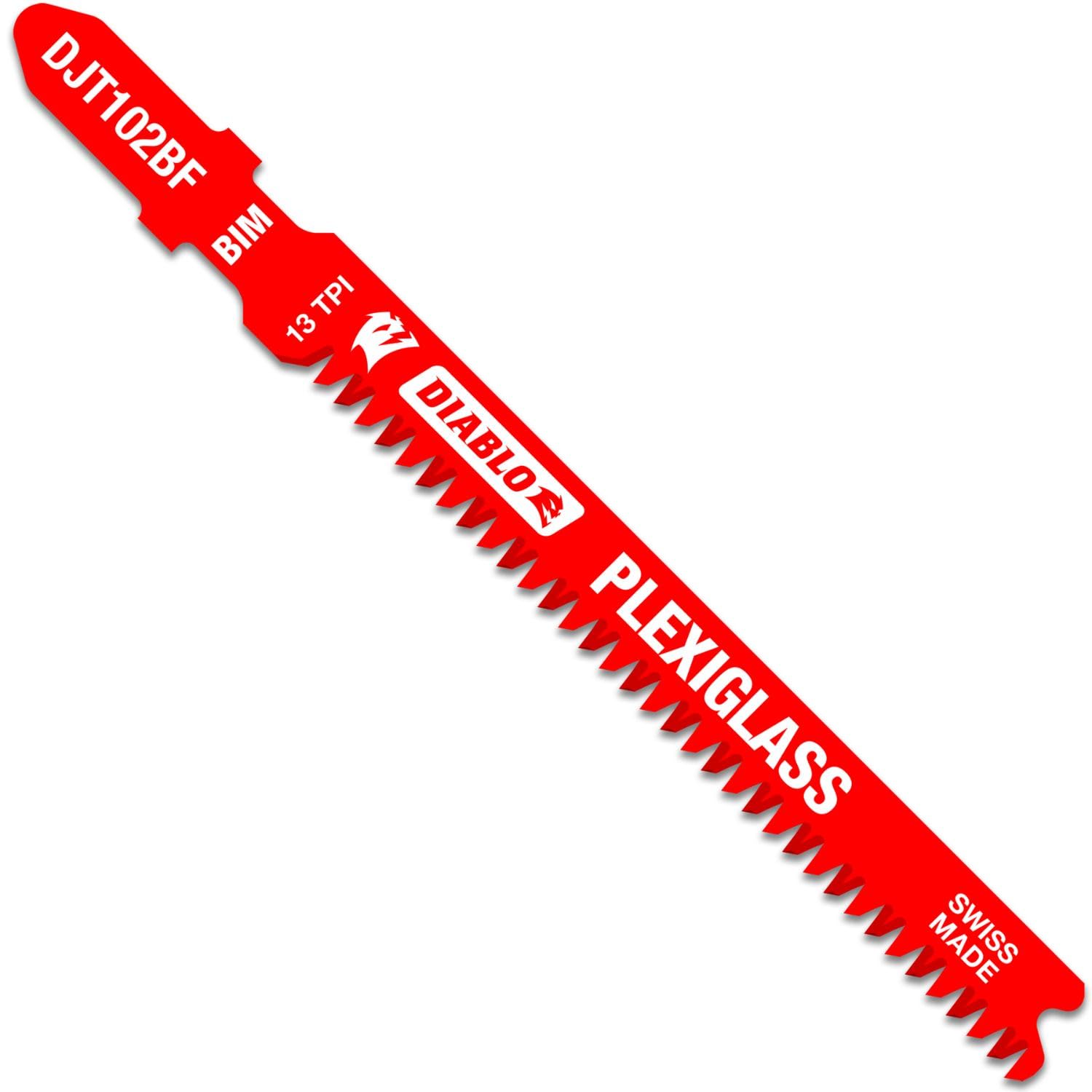 Diablo bi-metal jig saw blades for plexiglass cutting deliver clean, melt-free results.