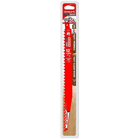 Diablo Demo Demon carbide teeth blade for pruning wood, delivering long-lasting performance.