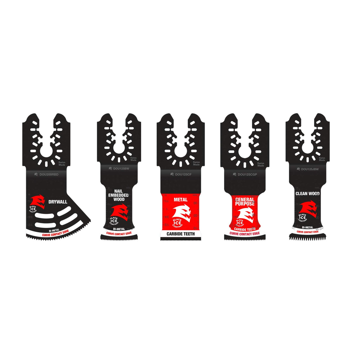 Diablo DOU5S universal-fit oscillating blade set for versatile cuts in wood metal plastic and drywall