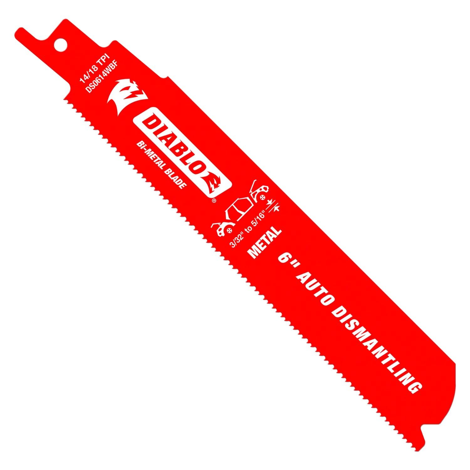 Diablo DS0614WBF25 ultra-hardened edge blade for longer life in metal demolition