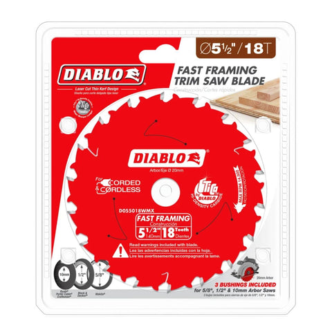Diablo Fast Framing Saw Blade laser-vents closeup demonstrates vibration damping for smoother cuts.