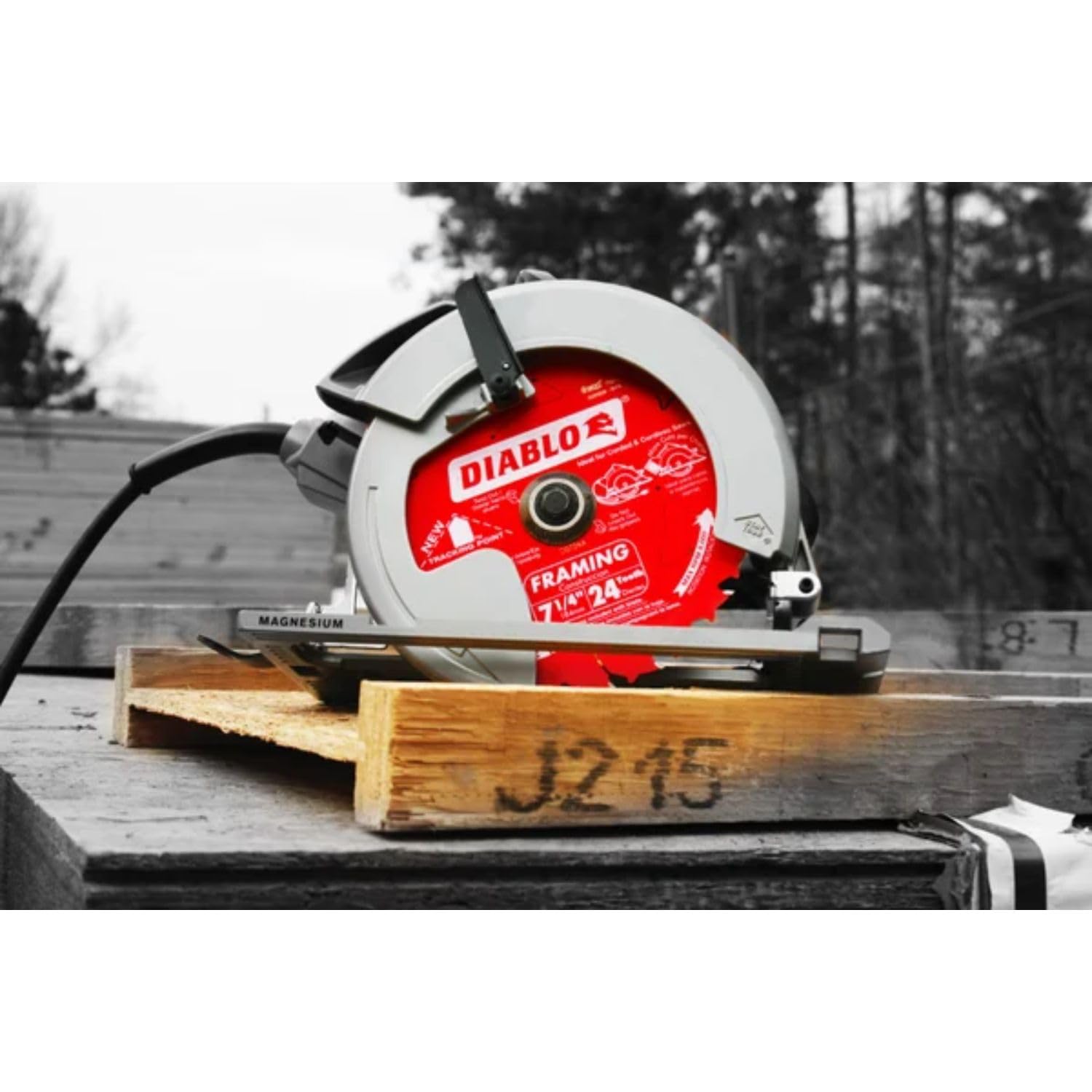 Diablo long-life thin-kerf blade for framing and pressure-treated wood with fast, clean cuts.