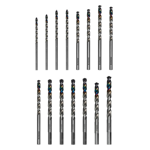 Diablo Metal Demon 15-piece drill bit set in case for easy storage and quick access.