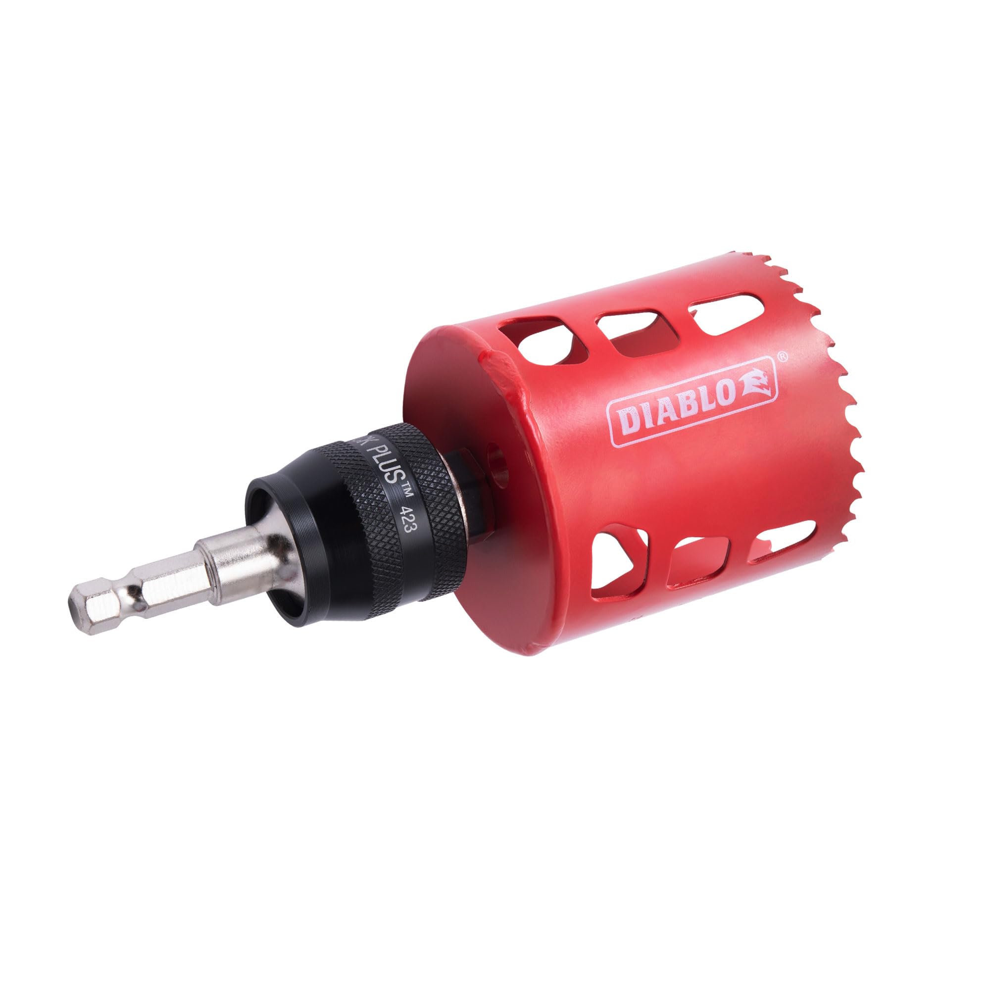 Diablo pilot bit included for quick starting and centering.