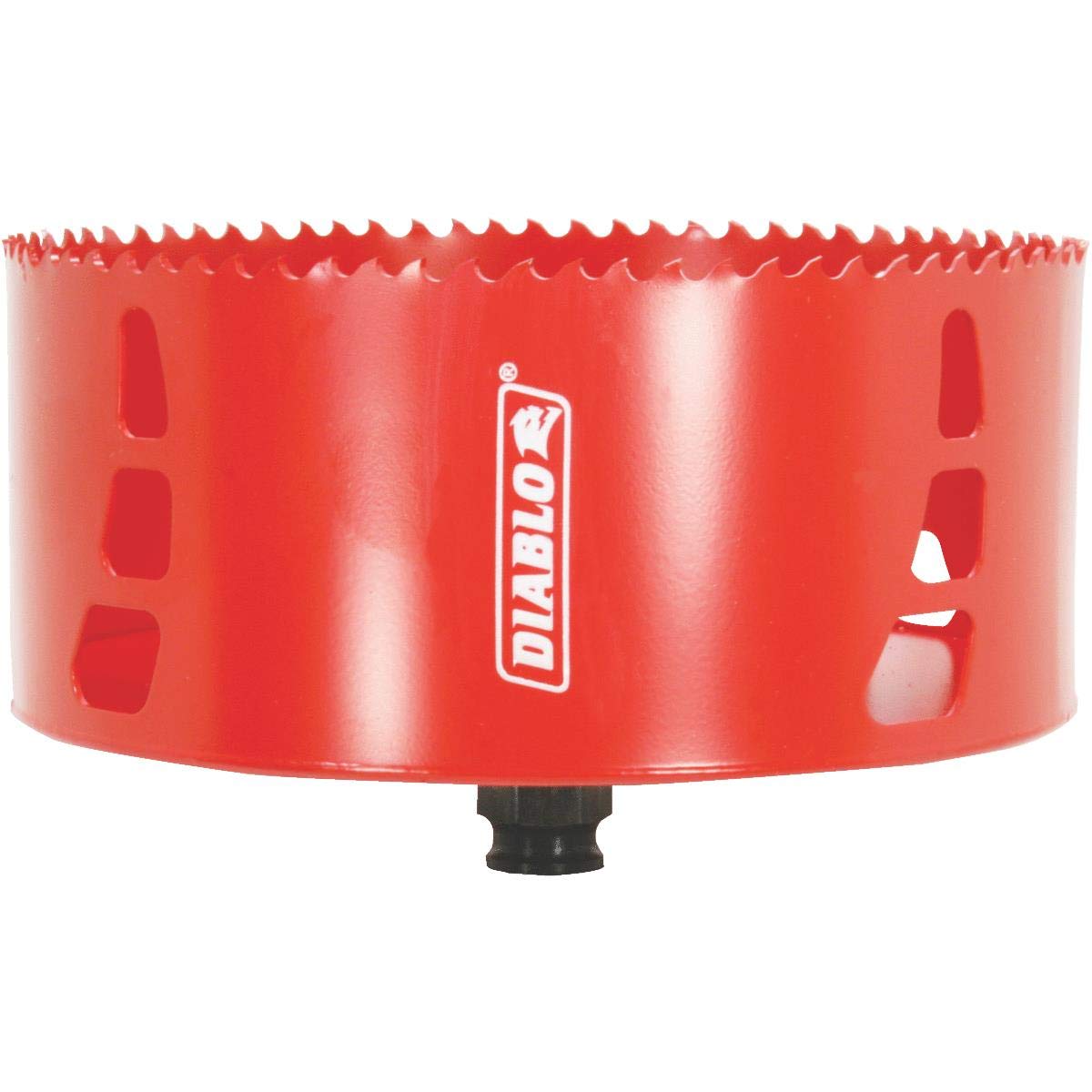 Diablo Snap-Lock Plus mandrel system setup enables quick, secure hole saw changes.