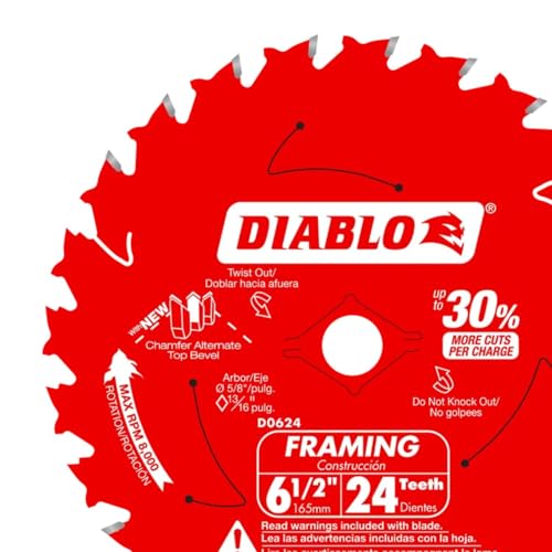 Diablo track saw blade ATB design enhances tracking and reduces tear-out