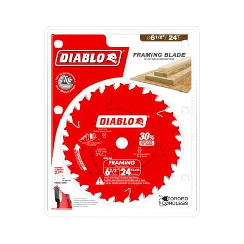 Diablo track saw blade Perma-Shield coating minimizes heat and gumming during long cuts