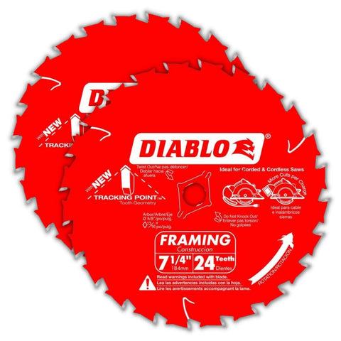 Diablo Tracking Point blade cutting smoothly for framing and remodeling projects