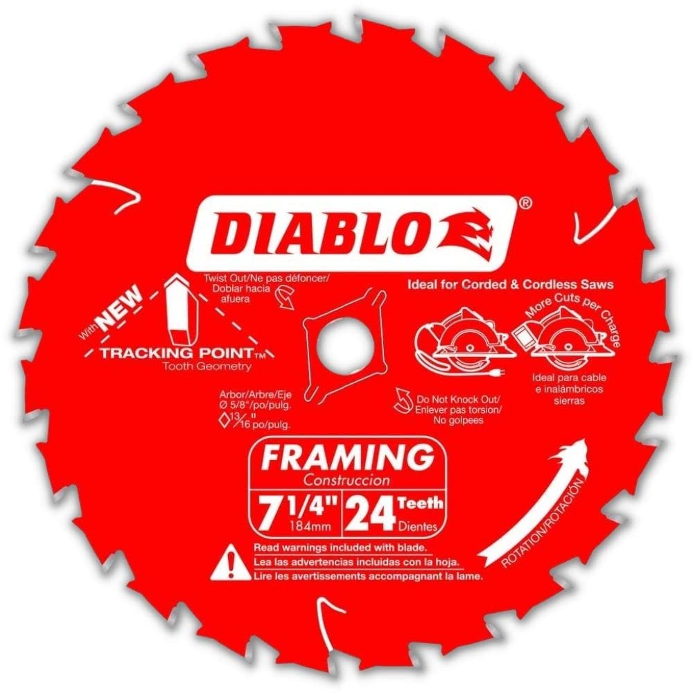 Diablo Tracking Point blade with stabilizer vents reduces noise for controlled cuts