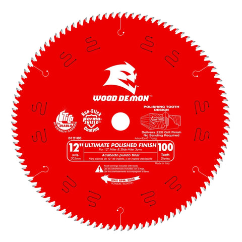 Diablo Ultimate Polished Finish Saw Blade cutting-action enables ultra-smooth wood cuts.