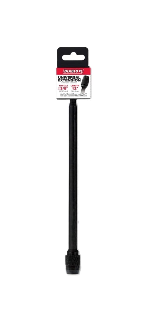 Diablo universal extension shows 12-inch length reach in use
