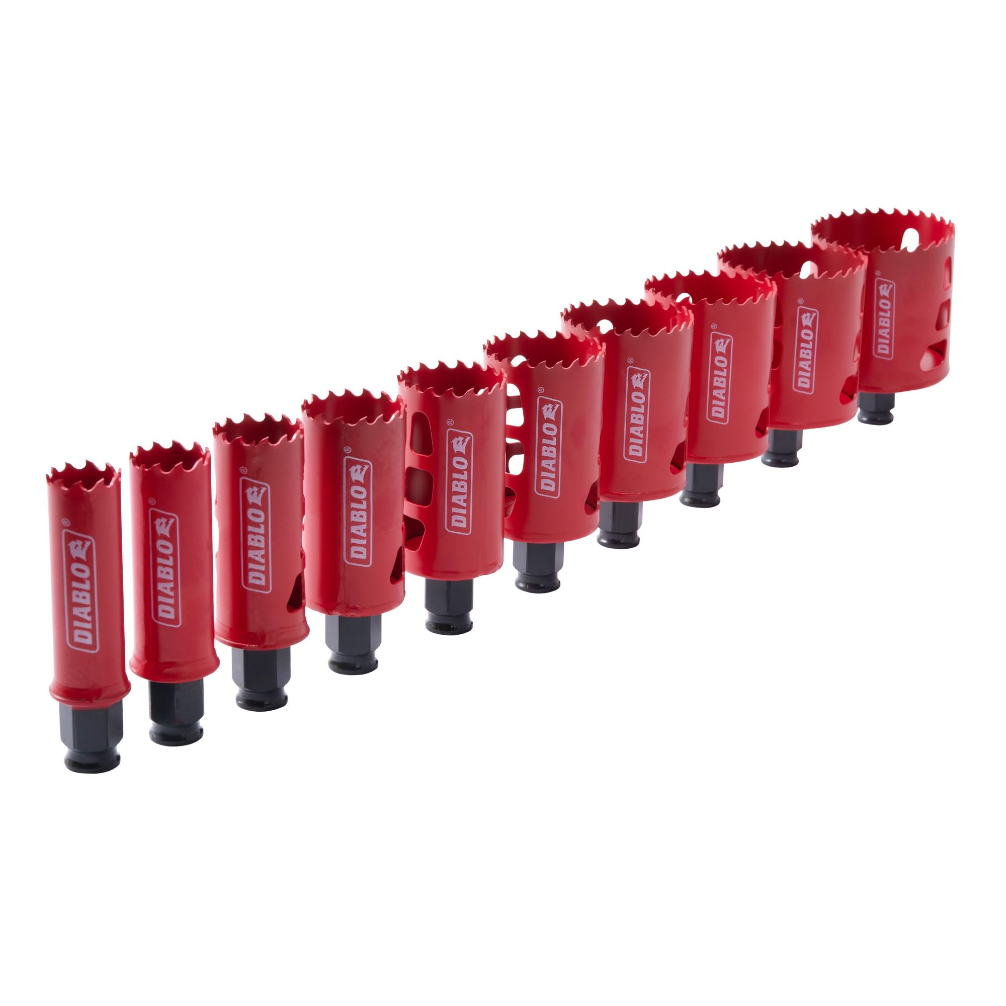 Diablo universal mandrel fits 5/8 to 6 inches for versatility.