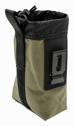 Diamondback DB Sax2 pouch clipped to a vest for glove-friendly reach.