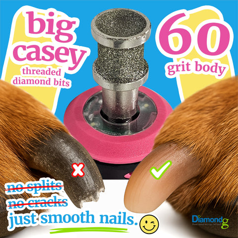 Diamondg 120 grit polishing bowl for smoothing nail edges during grooming