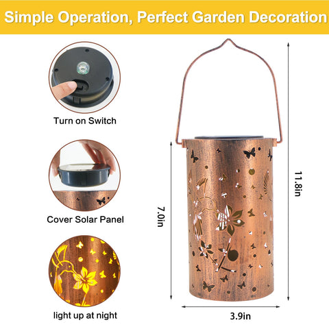 DIBIEECN garden gift solar lantern suits birthdays, holidays, or thoughtful surprises.