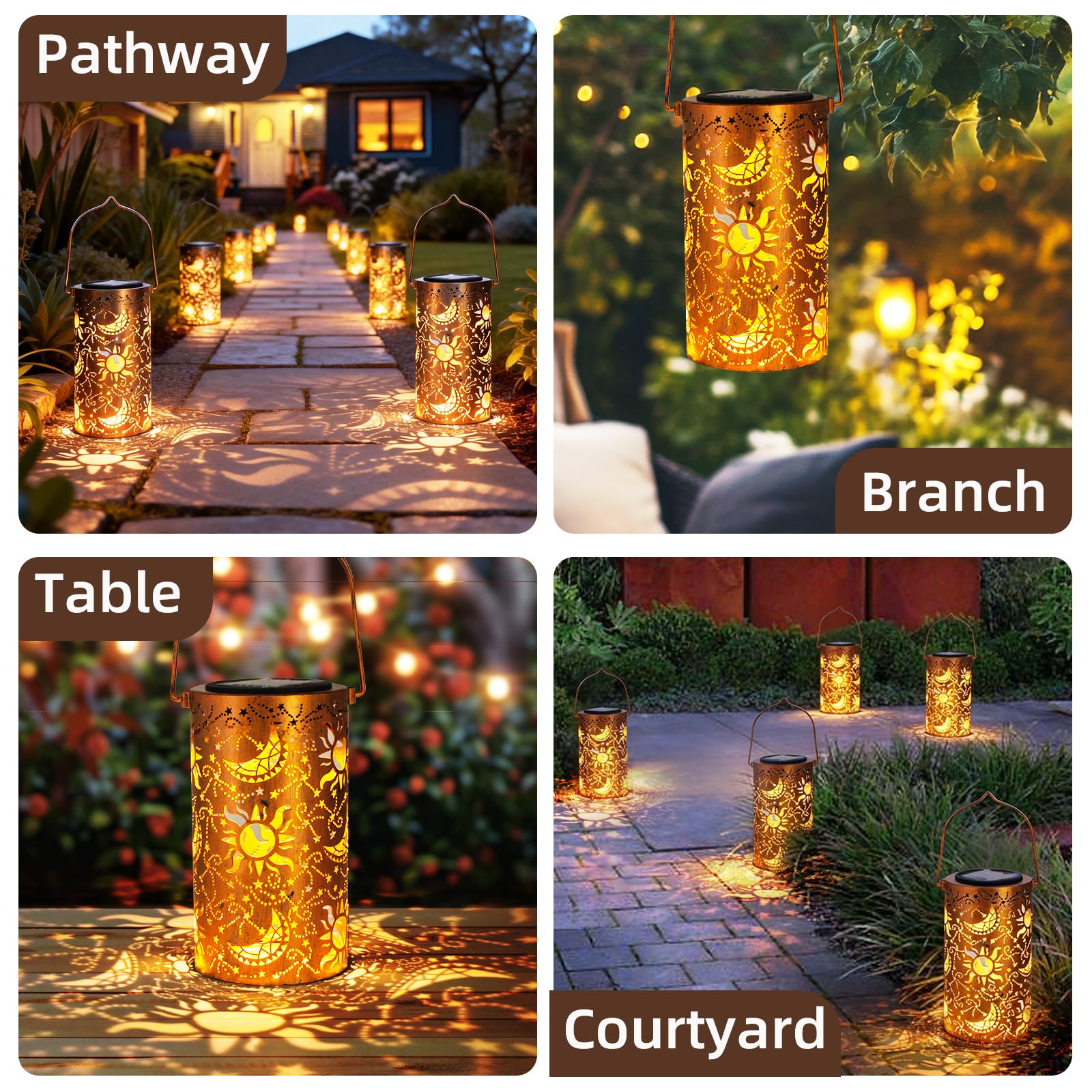DIBIEECN Lantern size 7.1 inches tall and 3.9 inches wide.