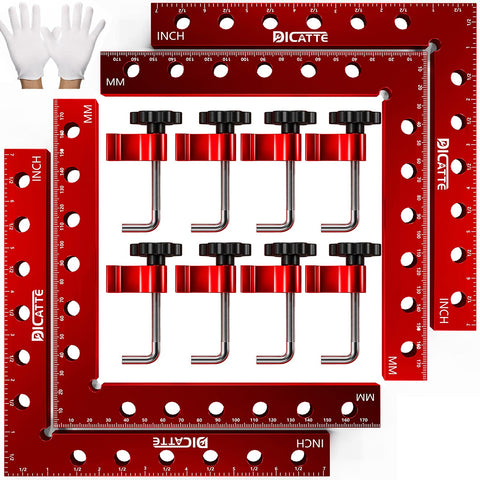 Dicatte 90-degree positioning square with 7.1-inch scale for precise framing