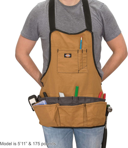 Dickies 16-pocket apron with adjustable belt for a customizable fit