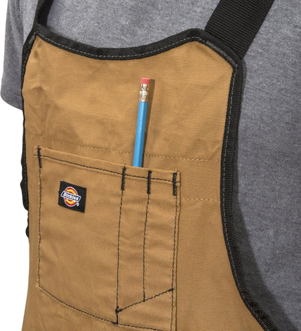 Dickies apron with hammer loops and reinforced edges for heavy-duty carpentry tasks
