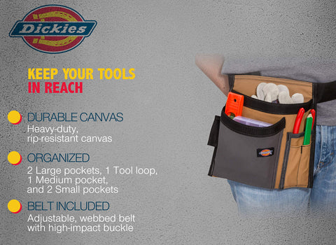 Dickies 57026 large slip pockets hold bigger hand tools securely.