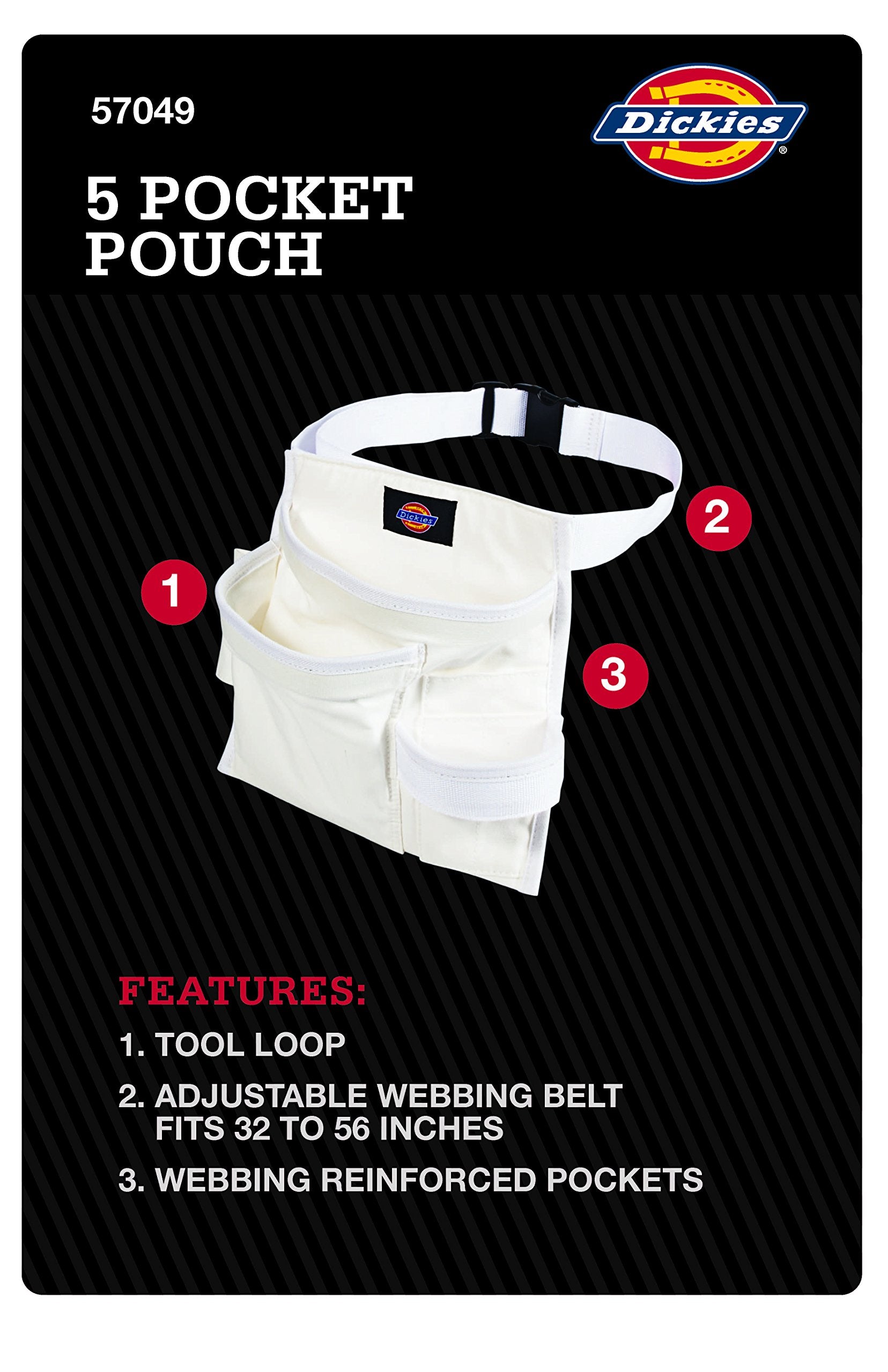 Dickies adjustable belt 32-52 inch range enabling personalized comfort