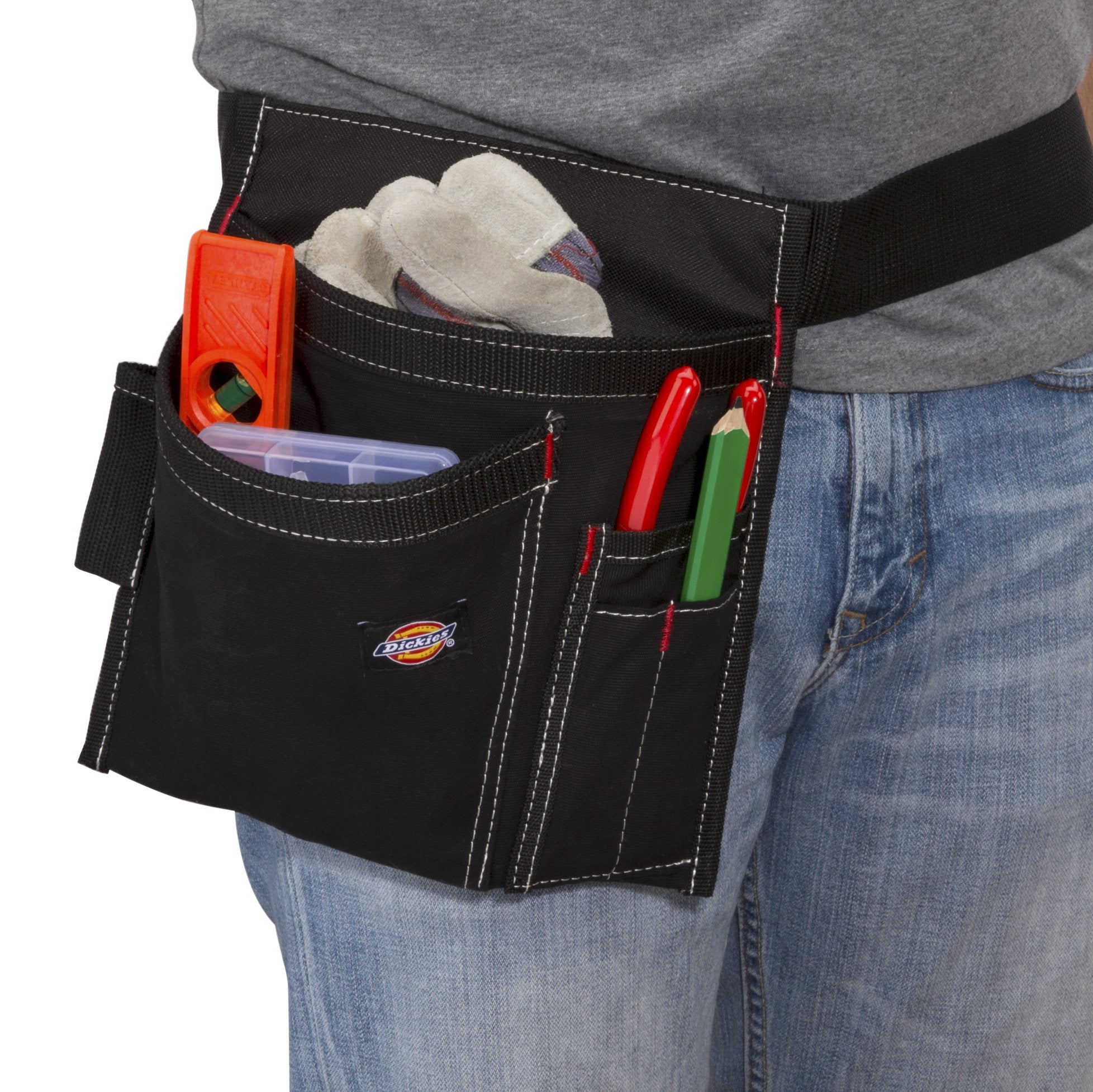 Dickies adjustable web belt and high-impact buckle for a custom fit