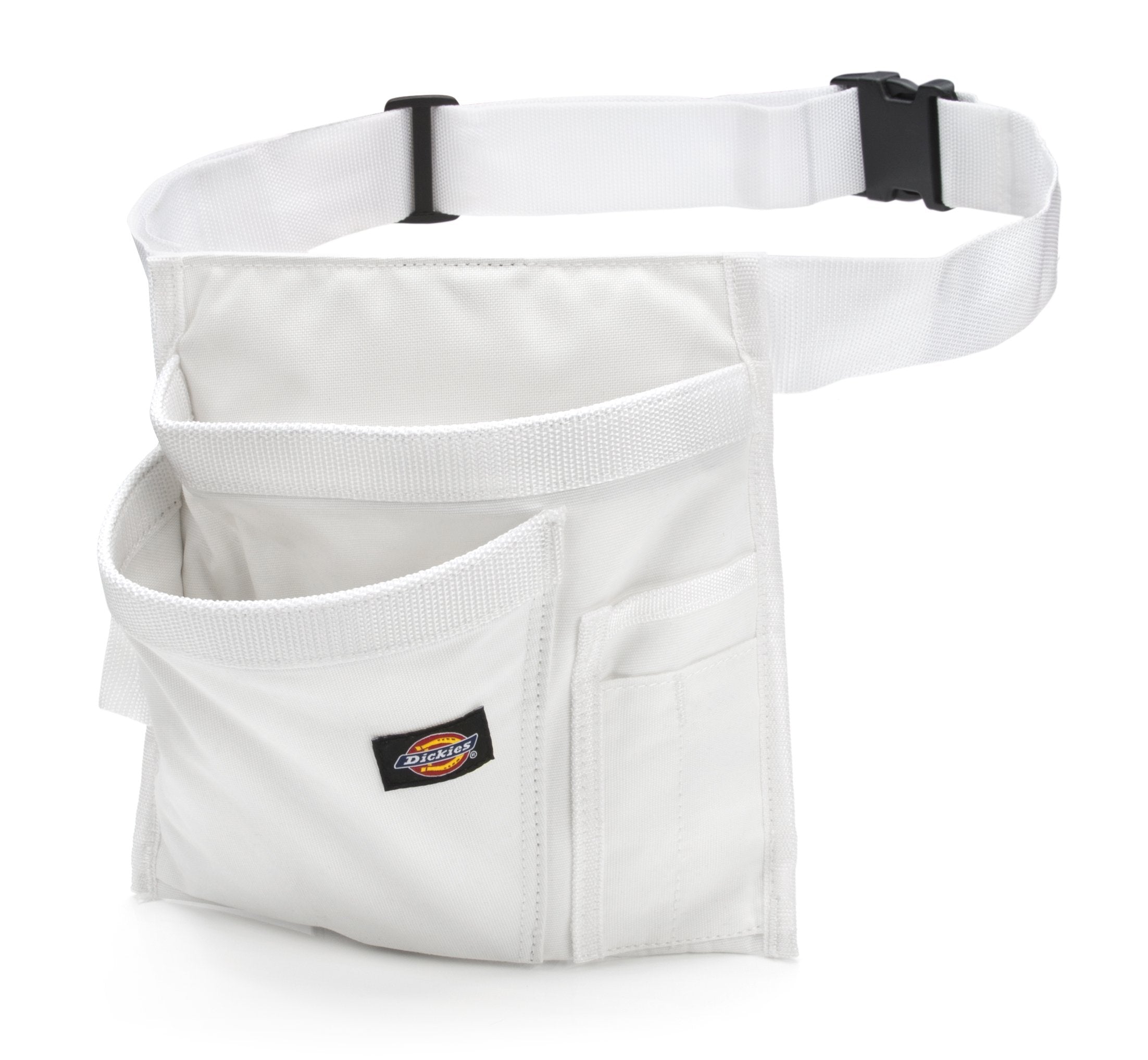 Dickies five-pocket side tool pouch front view with hands-free access to tools
