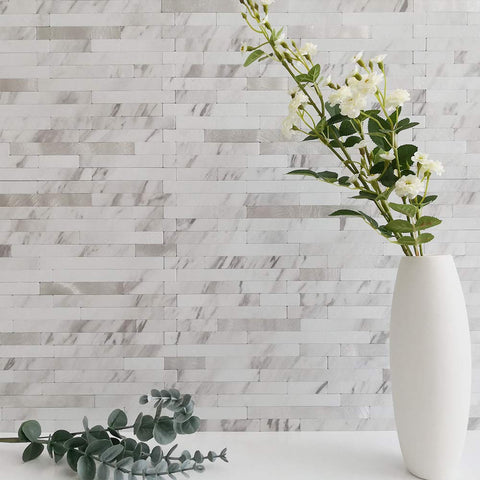 Dicofun kitchen wall installation with peel-and-stick ease