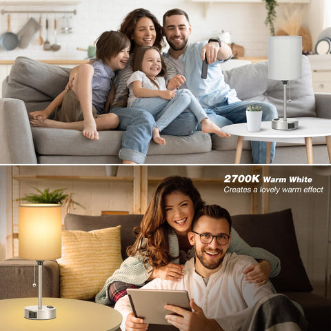 Dicoool modern bedside lamp suitable for bedroom, living room, or study